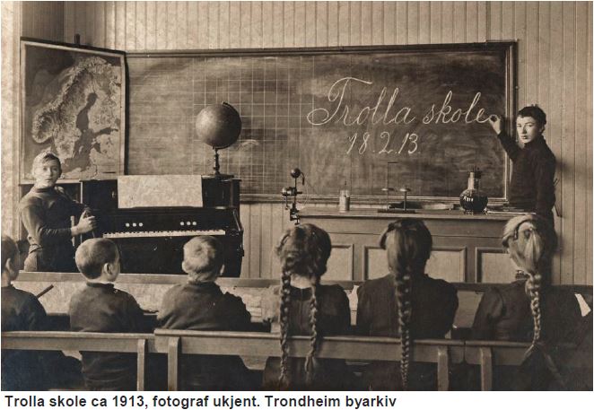 Trolla skole Trolla skole fra circa 1913