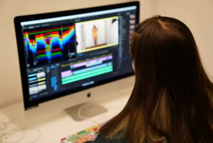 Filmredigering på medialaben