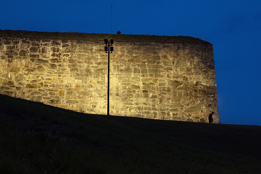 Belysning Festningemuren