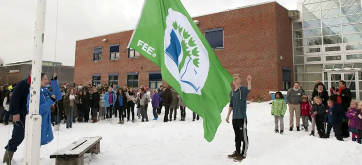 Grønt flagg heises på Ø Rosten