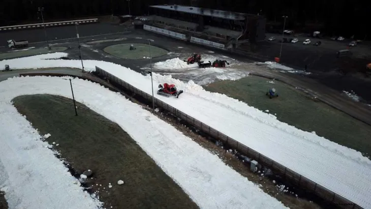Oversiktsbilde av en del av skiløypa