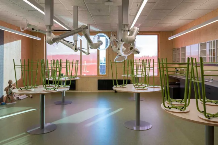 Oversiktsbilde av naturfagsrommet