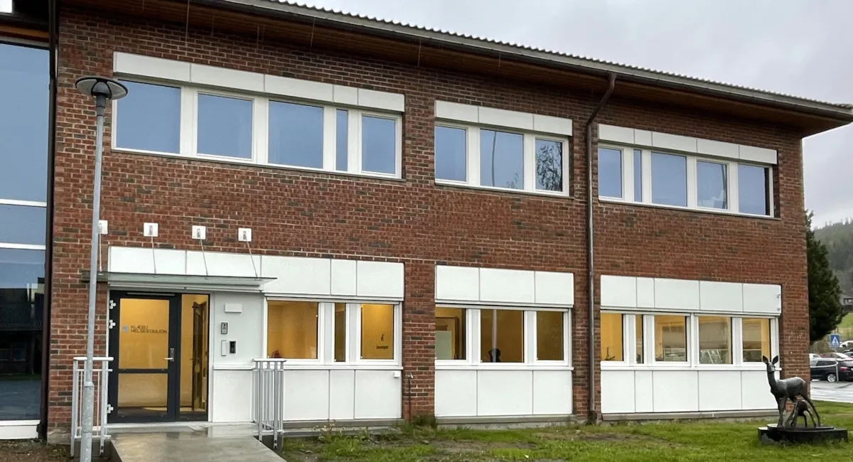 Inngang på Klæbu helsestasjon