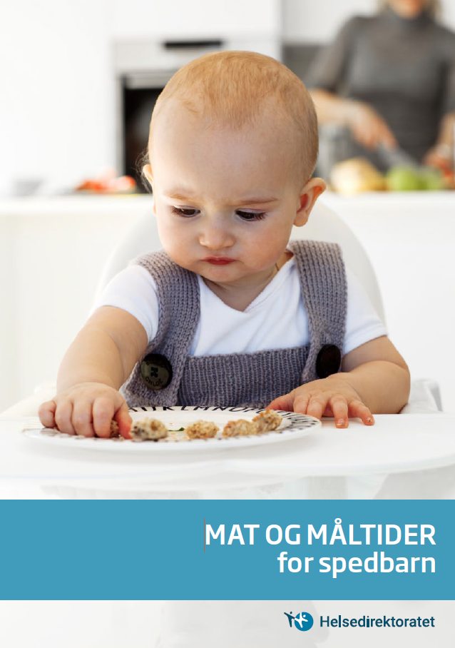 Bilde av forsiden til brosjyren mat og måltider for spedbarn