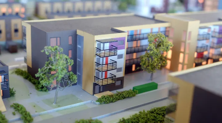 En boligblokk i miniatyr