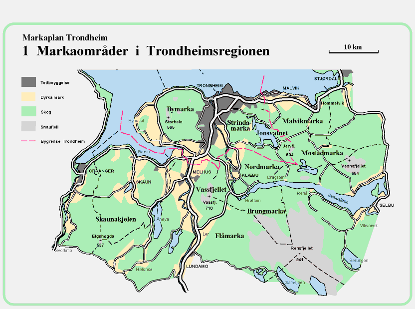 trondheim kommune kart Markaplanen Trondheim Kommune trondheim kommune kart