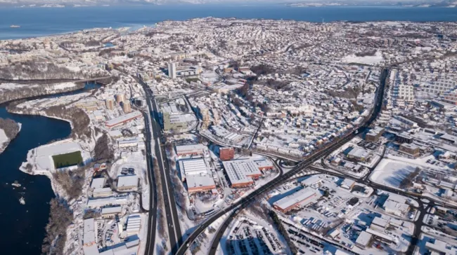 Oversiktsbilde over Tempe og Sorgenfri