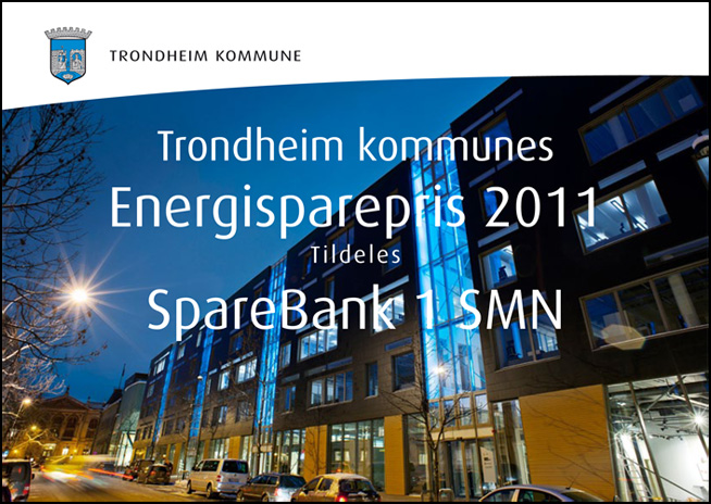 Energispareprisen 2011: Sparebank 1 SMN