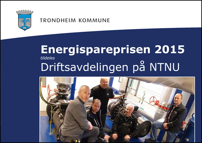 Energispareprisen 2015: Driftsavdelingen på NTNU