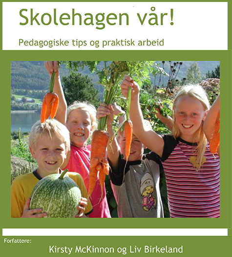 Brosjyre med navn Skolehagen vår!