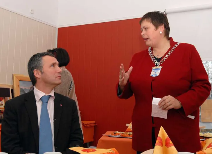 Rita Ottervik og Jens Stoltenberg i 2006