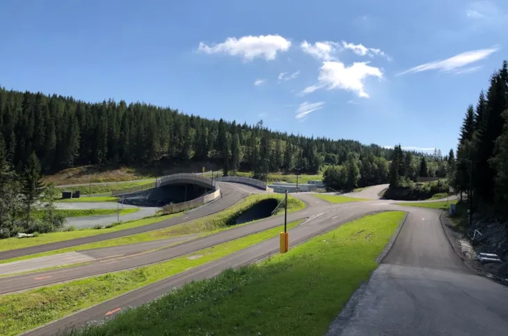 Bilde av langrennsanlegget i Granåsen
