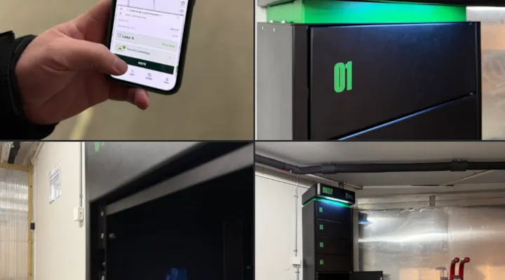 Illustrasjonsbilde som viser ladeskapet og appen til dette