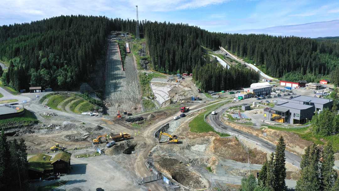 Hoppanlegget i Granåsen slik det framstår i dag.