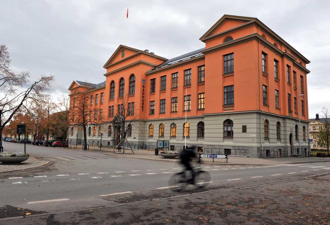 Foto av rådhuset i Trondheim